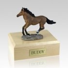 Bay Running Large Horse Cremation Urn