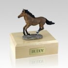 Bay Running Medium Horse Cremation Urn