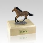 Bay Running Small Horse Cremation Urn