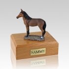 Bay Standing Medium Horse Cremation Urn