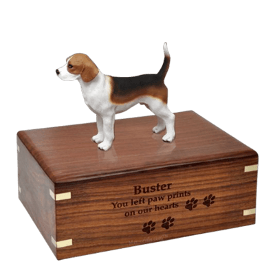 Beagle Standing Large Doggy Urn