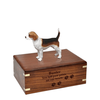 Beagle Standing Small Doggy Urn