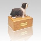 Bearded Collie Standing Large Dog Urn