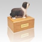 Bearded Collie Standing X Large Dog Urn