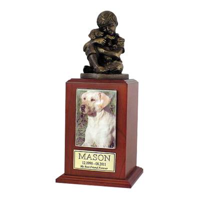 Best Friend Dog Cherry Large Cremation Urn