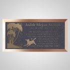 Best Friends Dog Bronze Plaque