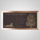 Best Friends Cat Bronze Plaque