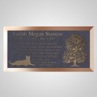 Best Friends Cat Bronze Plaque