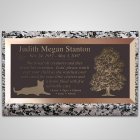 Best Friends Cat Bronze Plaque