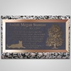 Best Friends Cat Bronze Plaque