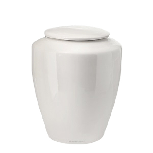 Bianco Small Ceramic Urn