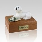 Bichon Frise Laying Dog Urns