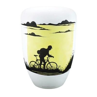 Bicycling Biodegradable Urn