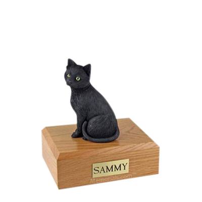Black Cat Medium Cremation Urn