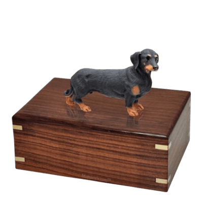 Black Dachshund Large Doggy Urn