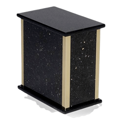 Black Galaxy Granite Cremation Urn
