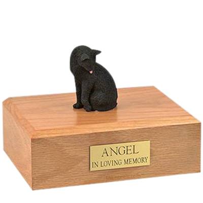 Black Grooming X Large Cat Cremation Urn