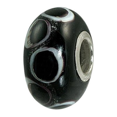 Black Harmony Cremation Ash Bead