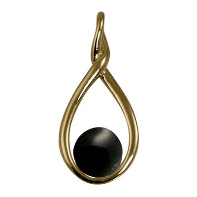 Black Infinity Cremation Ash Pendant