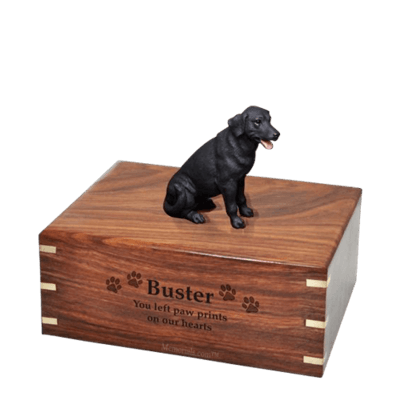 Black Labrador Medium Doggy Urn