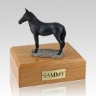 Black Standing X Large Horse Cremation Urn