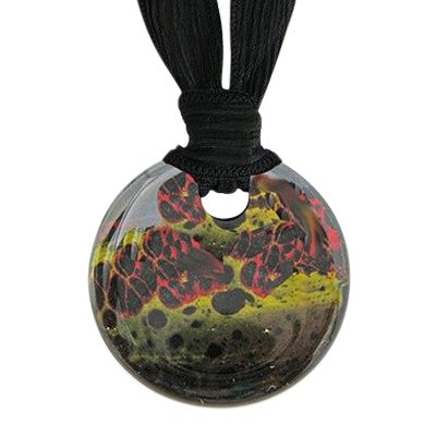 Black Sun Cremation Ashes Pendant