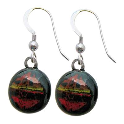 Black Sun Earrings