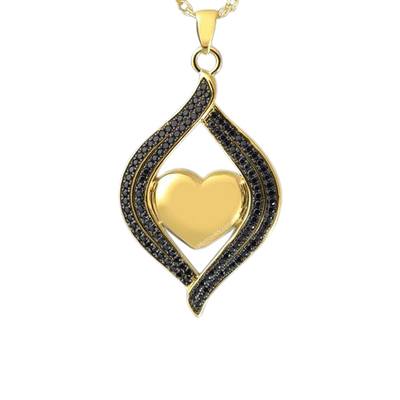 Black Swan Cremation Pendant IV