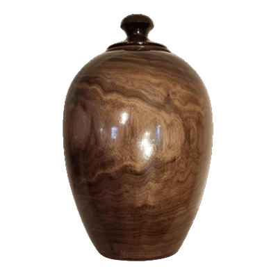 Black Walnut Wood Cremation Urn