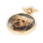 Bloom Yellow Gold Photo Pendant