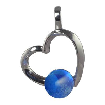 Blue Amore Cremation Ash Pendant