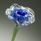Blue Blossom Glass Cremation Keepsake