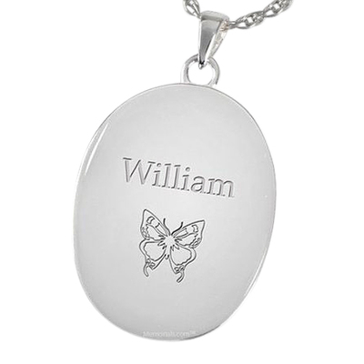 Blue Butterfly Cremation Pendant