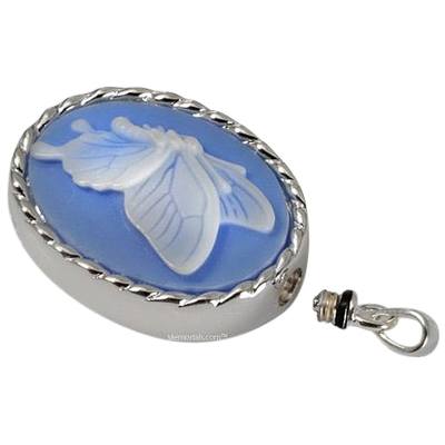 Blue Butterfly Cremation Pendant III