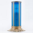 Blue Cross Filigree Memorial Candle