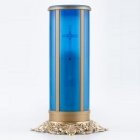 Blue Cross Filigree Memorial Candle