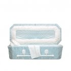 Blue Deluxe Small Child Casket