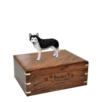 Blue Eyed Husky Small Doggy Urn