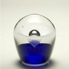 Blue Geyser Glass Cremation Keepsake
