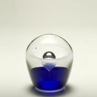 Blue Geyser Small Glass Cremation Keepsake