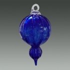 Blue Glass Cremation Bauble