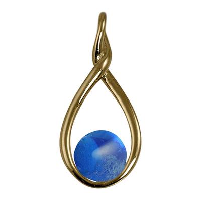 Blue Infinity Cremation Ash Pendant