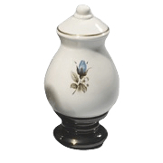 Blue Rosebud Keepsake Urn