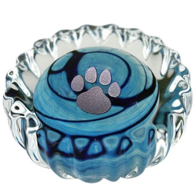 Blue Swirl Pet Keepsake Urn