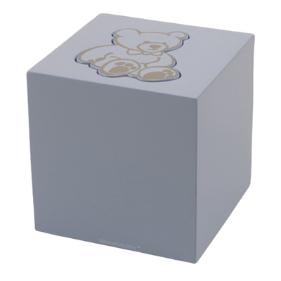 Blue Teddy Bear Child Urn