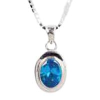 Blue Topaz Oval Keepsake Jewelry