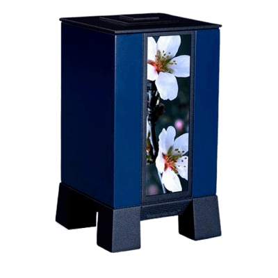 Blue & Cherry Modern Cremation Urns
