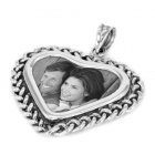 Bond Silver Etched Pendant