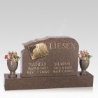 Book Upright Cemetery Headstone