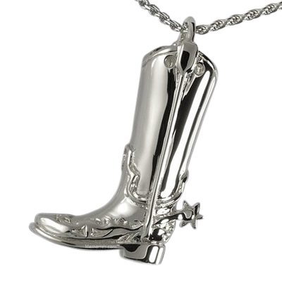 Boot & Spur Cremation Pendant III
